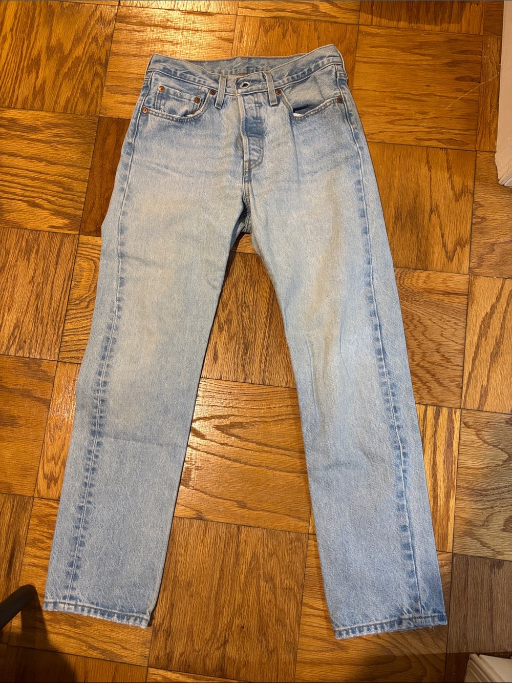 Light Blue Women’s Straight-Leg Jeans